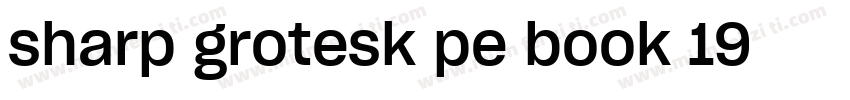 sharp grotesk pe book 19字体转换